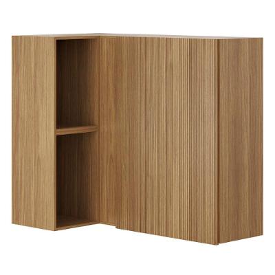 Armário Aéreo Canto Reto Art Kits Paraná Cor:freijó Riscatto