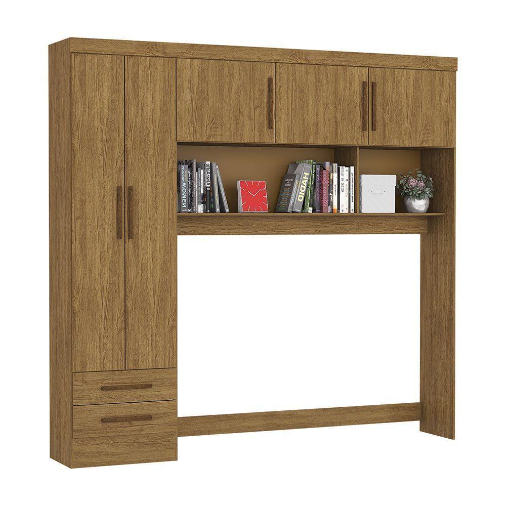 Guarda-roupa Modulado 5 Portas 2 Gavetas Carioca Móveis Cinamomo - 1