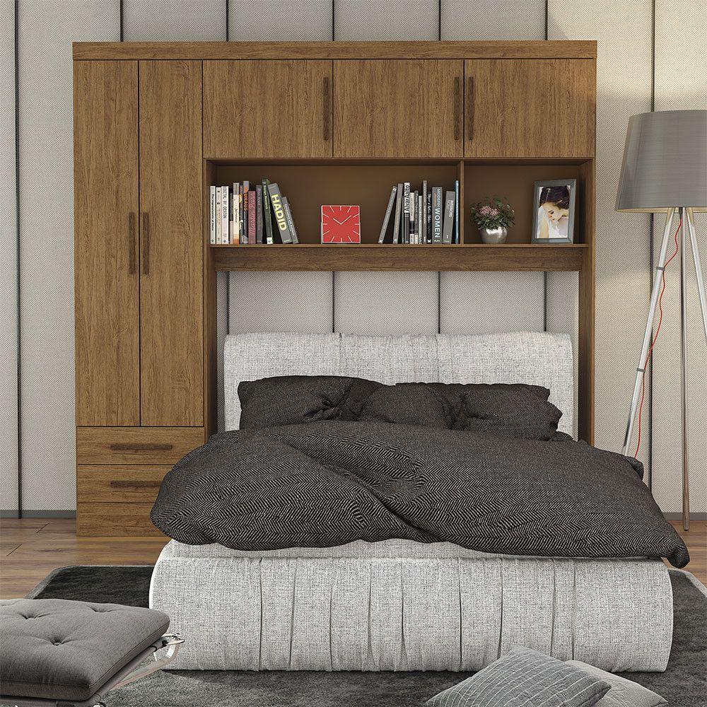 Guarda-roupa Modulado 5 Portas 2 Gavetas Carioca Móveis Cinamomo - 2