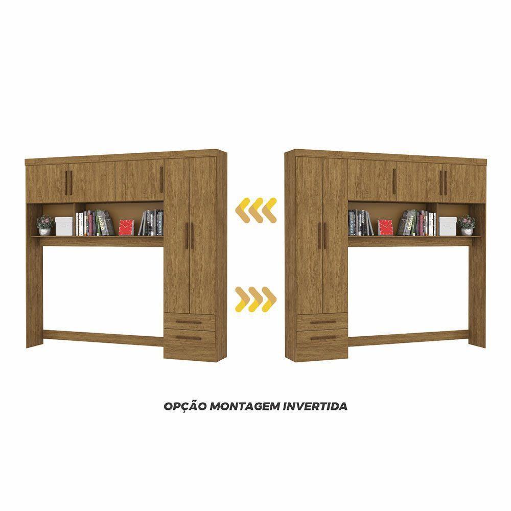 Guarda-roupa Modulado 5 Portas 2 Gavetas Carioca Móveis Cinamomo - 6