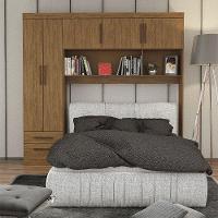 Guarda-roupa Modulado 5 Portas 2 Gavetas Carioca Móveis Cinamomo - 2