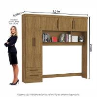 Guarda-roupa Modulado 5 Portas 2 Gavetas Carioca Móveis Cinamomo - 3