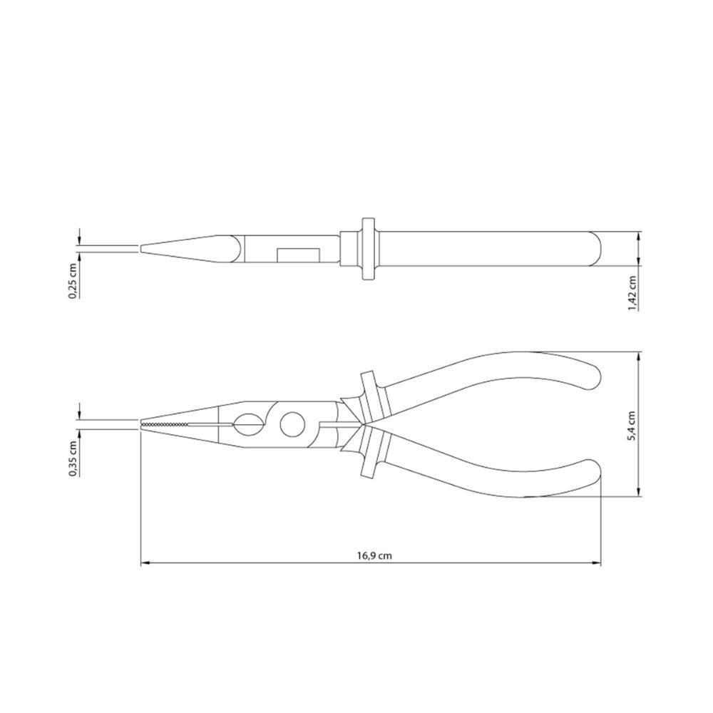 Alicate Bico Meia Cana 6 Isolado 1000v Master - Tramontina 41008106 - 5
