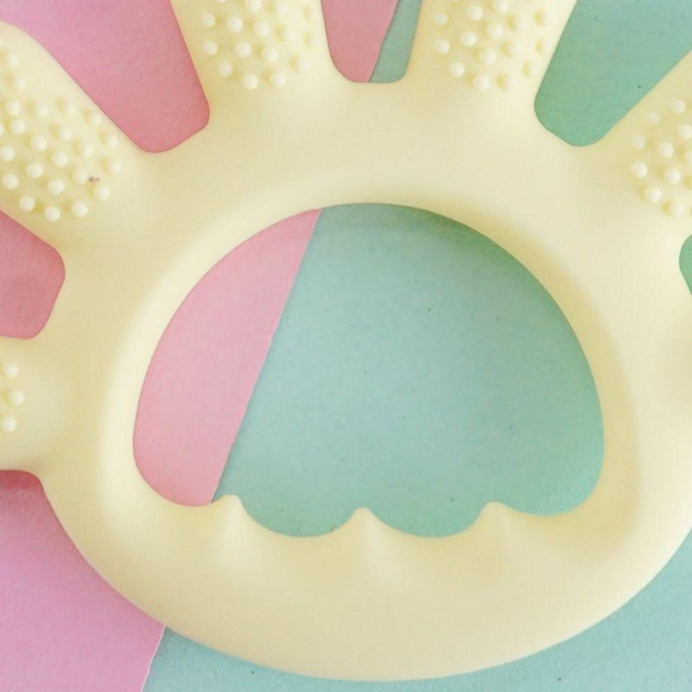 Mordedor Dedinhos Para Bebê De Silicone 12x1cm Amarelo - 2