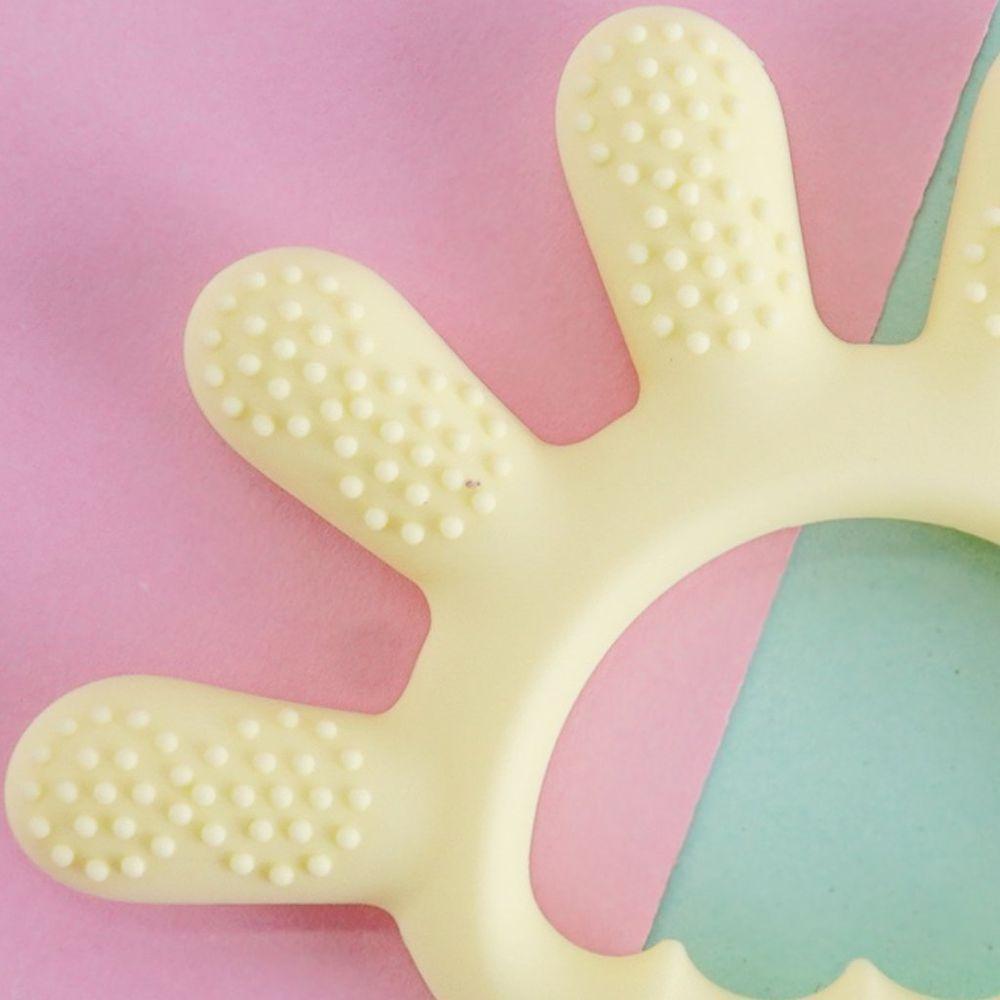 Mordedor Dedinhos Para Bebê De Silicone 12x1cm Amarelo - 3