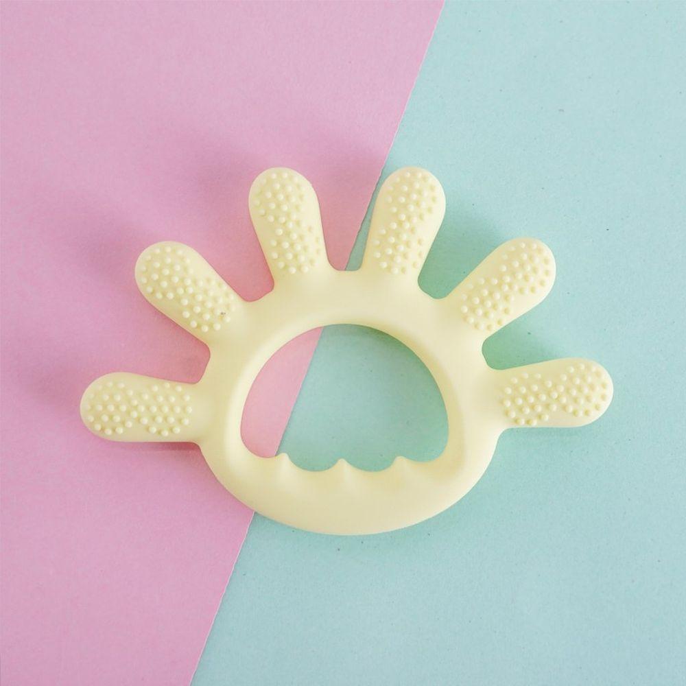 Mordedor Dedinhos Para Bebê De Silicone 12x1cm Amarelo - 4