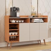 Balcão Buffet Cantinho Do Café Para Cozinha 3 Portas Celta Nature Off White - 1