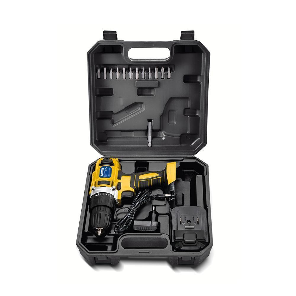 Parafusadeira Furadeira 12v à Bateria 16 Peças - Tramontina 42383216 - 2