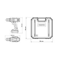 Parafusadeira Furadeira 12v à Bateria 16 Peças - Tramontina 42383216
