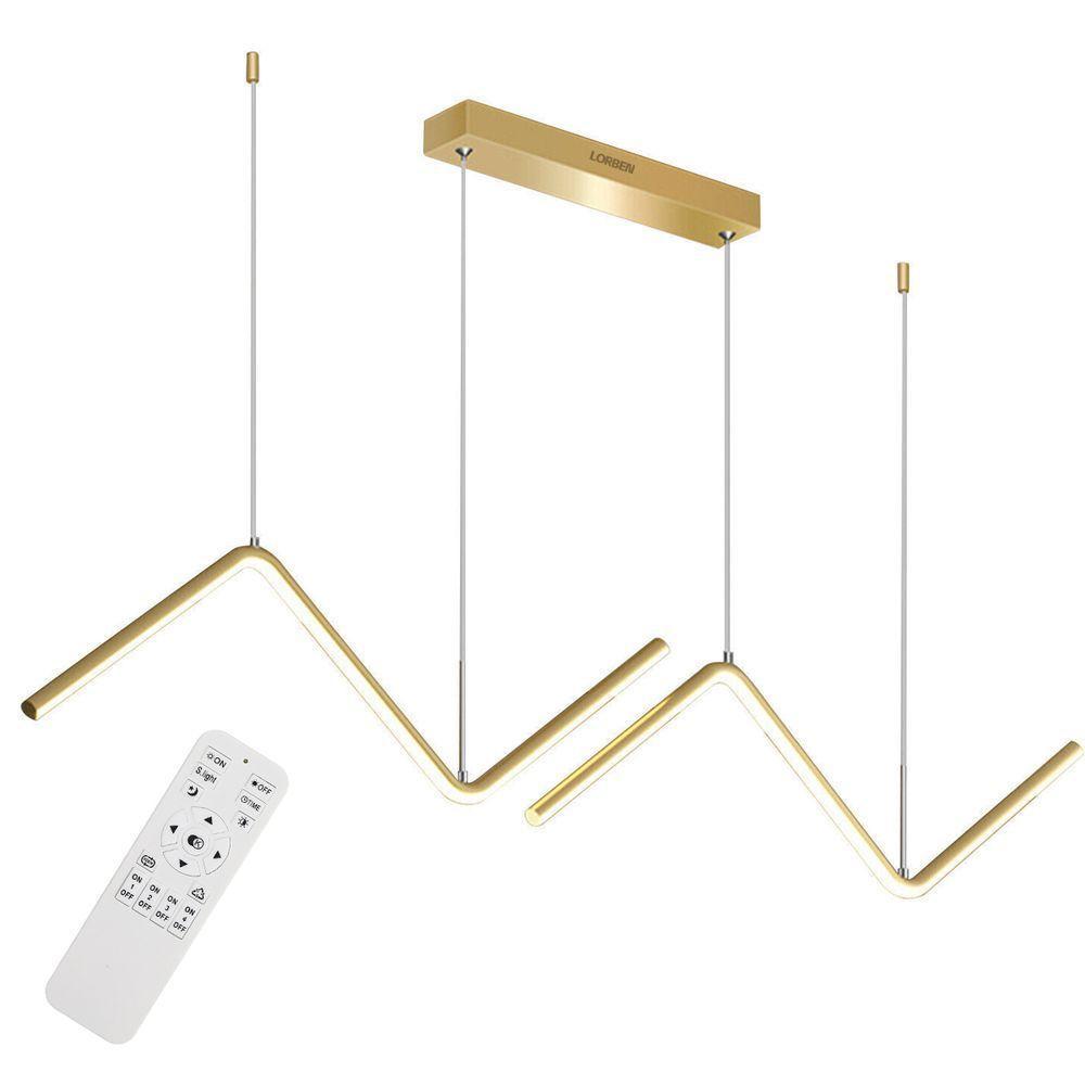 Luminária Led Lustre Pendente Teto Moderno Sala Cozinha Com Controle Remoto Gt6116 - 1