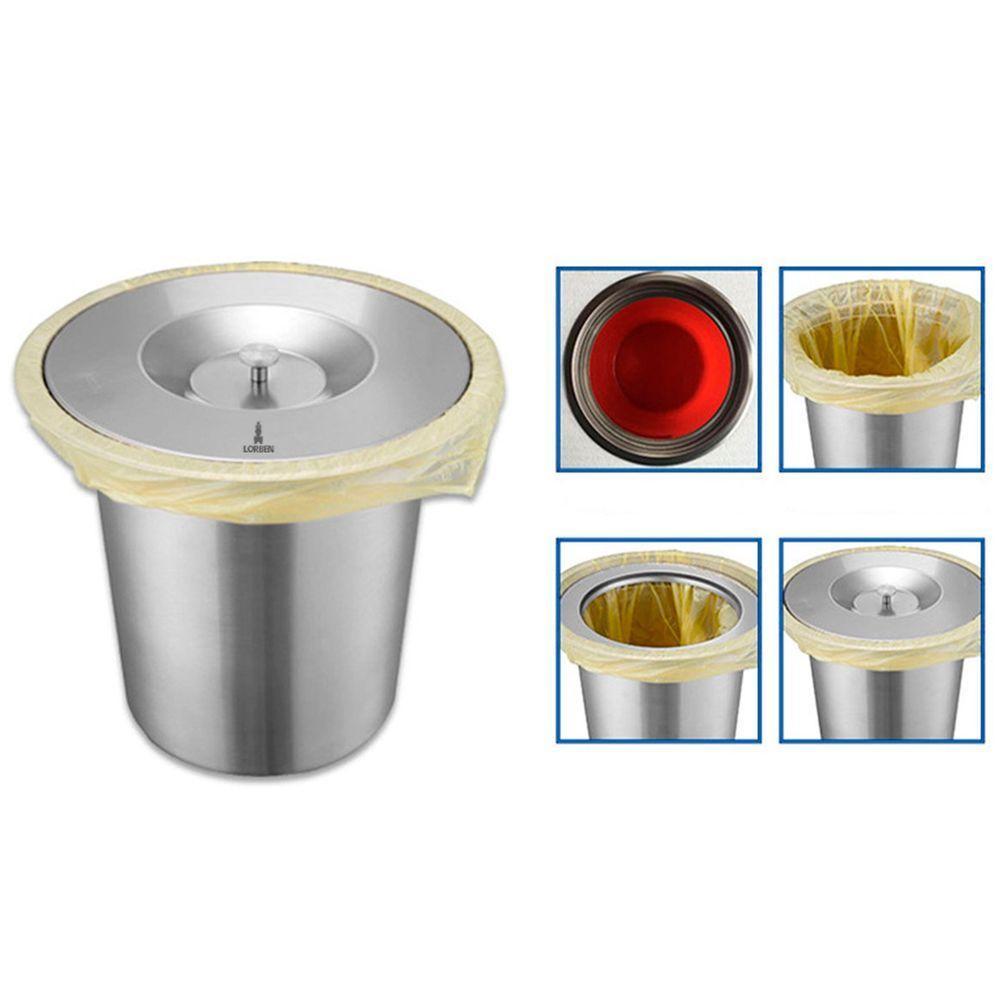 Lixeira De Embutir Lorben Pia Bancada Cozinha 5 Litros Com Tampa Aço Inox - 4