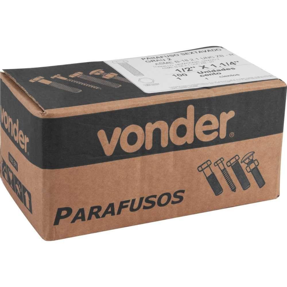 Parafuso Sextavado(12032) Nc Zb 1/2 X 1.1/4" Vonder - 2