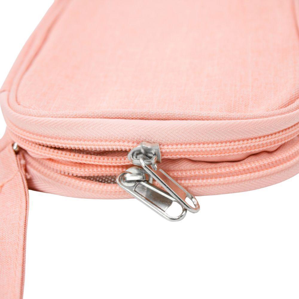 Bolsa Organizadora Cabos Fios Eletrônicos Estojo Case Bag Rosa - 2