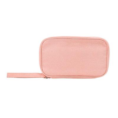 Bolsa Organizadora Cabos Fios Eletrônicos Estojo Case Bag Rosa