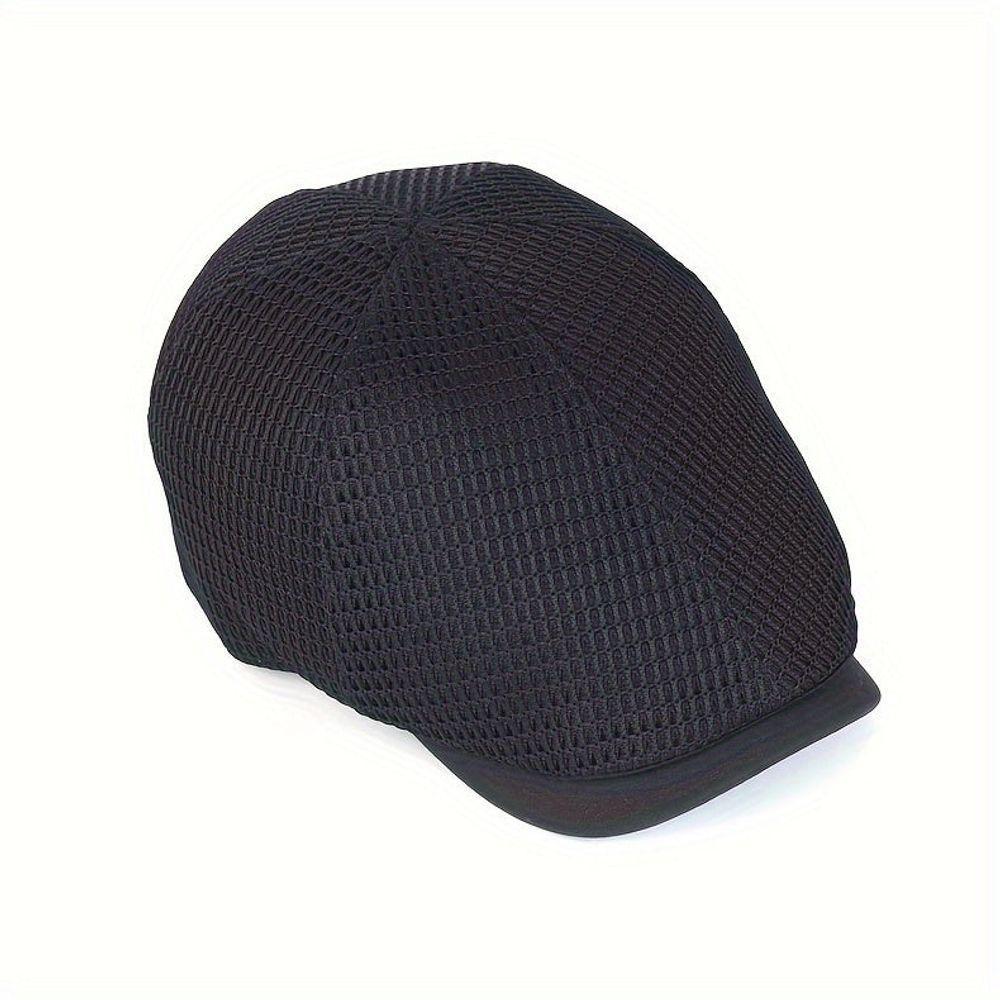 Boné Britanico De Malha Respirável Estilo Casual Fashion Unissex Ajustavel Preto - 4