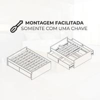 Cama Base Box Casal Em Madeira Maciça Libanesa Com 4 Gavetas E Estrutura Reforçada - 8