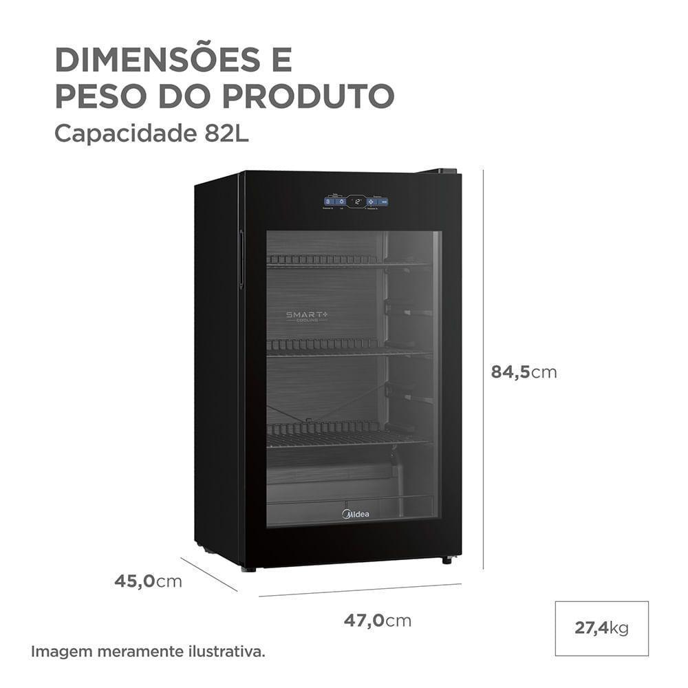 Cervejeira Frost Free 82L Smart 3 Em 1 Inverter Bivolt Midea MDRX150FGGGL03 - Bivolt - 3