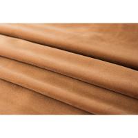 Cabeceira Casal Curva Luxo 140x60 Veludo Terracota - Tachas Fumê
