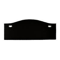 Cabeceira Casal Curva Luxo 140x60 Suede Off White - Tachas Prata - 5