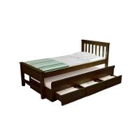 Bicama Esmeralda Cor Castanho + 2 Colchões Ortobom D28 - 2