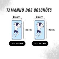 Bicama Esmeralda Cor Castanho + 2 Colchões Ortobom D28 - 6