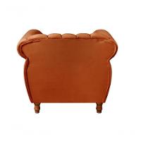 Poltrona Realeza Veludo Terracota 400 - Bella Decor - 3