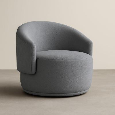 Poltrona Orgânica Oasis Bouclé Premium Cinza