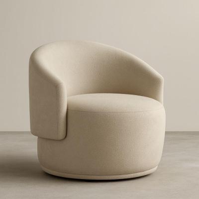 Poltrona Orgânica Oasis Bouclê Premium Conforto Sala de Estar Tecido Bouclê Bege