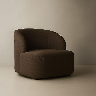 Poltrona Orgânica Aloh Bouclê Premium Conforto Para Sala E Quarto Marrom FRI Varejo