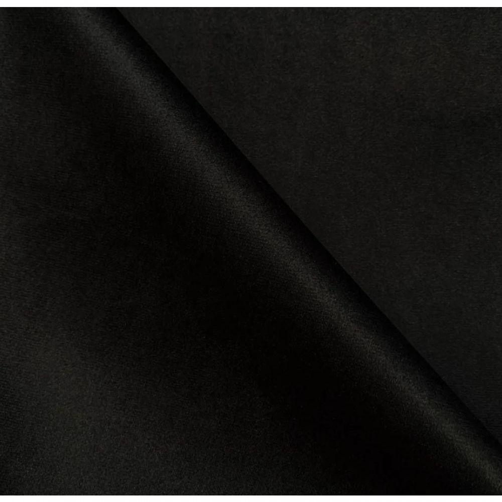 Poltrona Amamentação Conforto Com Mini Puff Veludo Premium Preto - 4