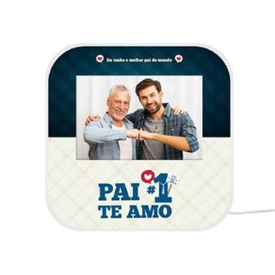 Luminária Personalizada Com Porta-retrato: Homenagem Luz E Memórias Para O Melhor Pai