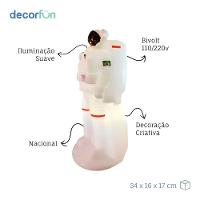 Luminária Astronauta De Mesa 3d Decoração Criativa Bivolt - 6
