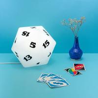 Luminária 3d Dado Icosaedro Rpg - 3