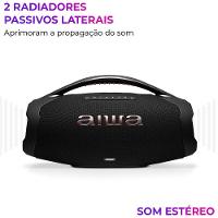 Caixa De Som Boombox Plus Aiwa BBS-01B 200W BT 30H IP66 USB - 3