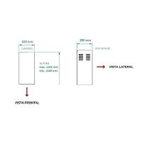 Duto Coifa Ilha Para Fogatti Nardelli Terim 1,40-1,60m Inox - 2