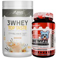Kit Termogênico Dimethylex + Whey Protein 3w Body Action Sabor Baunilha - 1