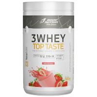 Kit 2 3whey Top Taste 900g Concentrado Isolado Hidrolisada Sabor Morango - 5