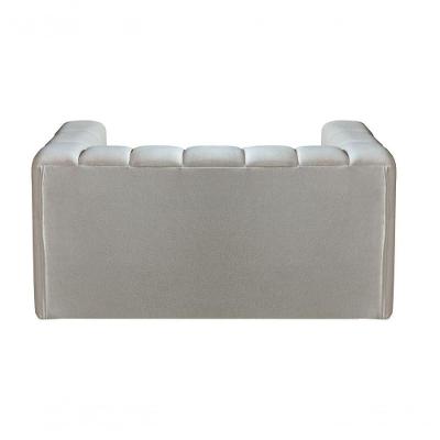 Sofá Mona 2 Lugares Bouclê Bege 500 - Bella Decor