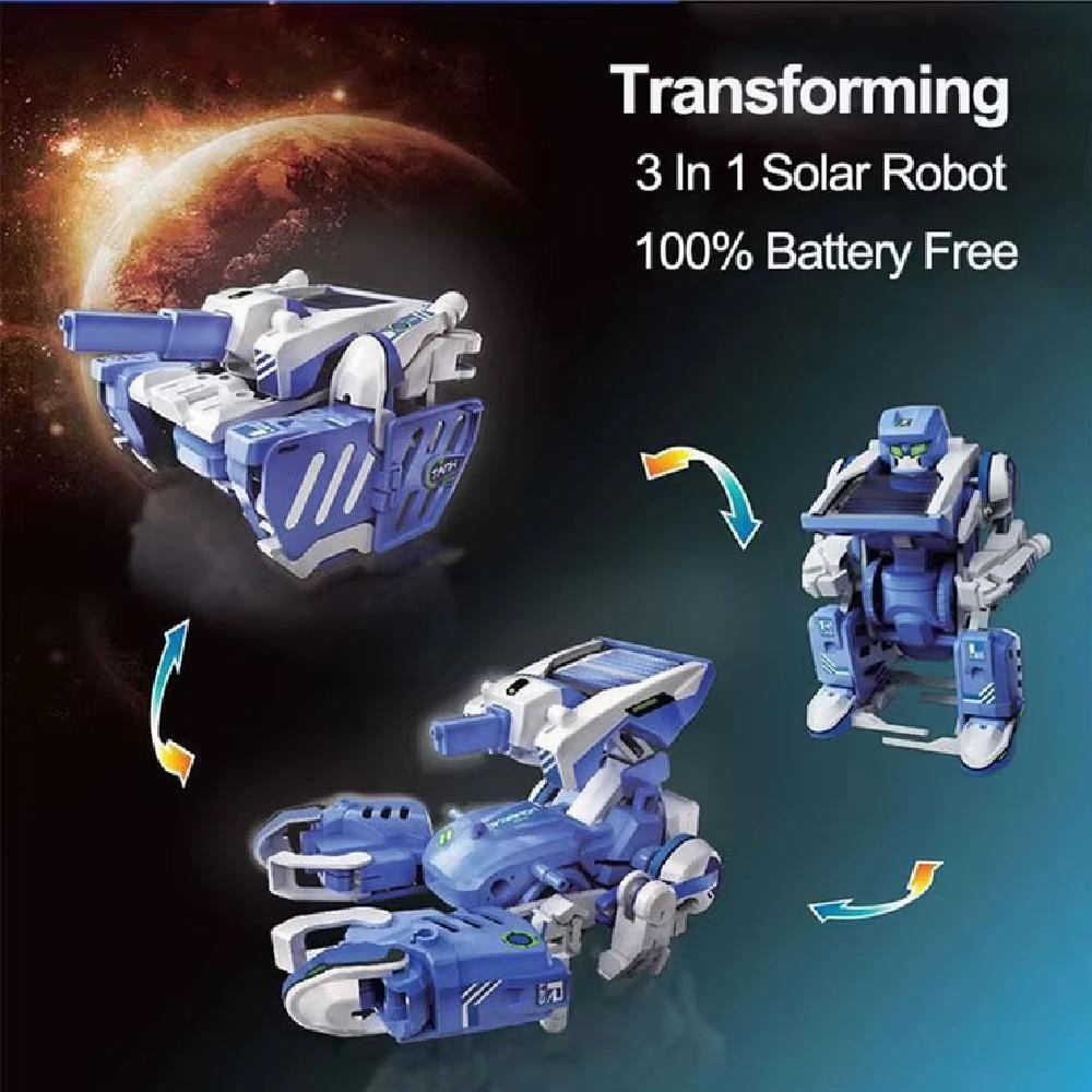 Kit Robo Solar 3 Em 1 Educacional Robotica Brinquedo De Montar Kit Completo Eletronica Tanque Caminhao Escorpiao - 7