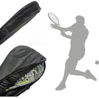 Capa Raqueteira 2 Raquetes Tenis De Quadra Bolsa Profissional Ajustavel Tenista Alça Ombro Ziper Mochila Tennis Badminto - 5