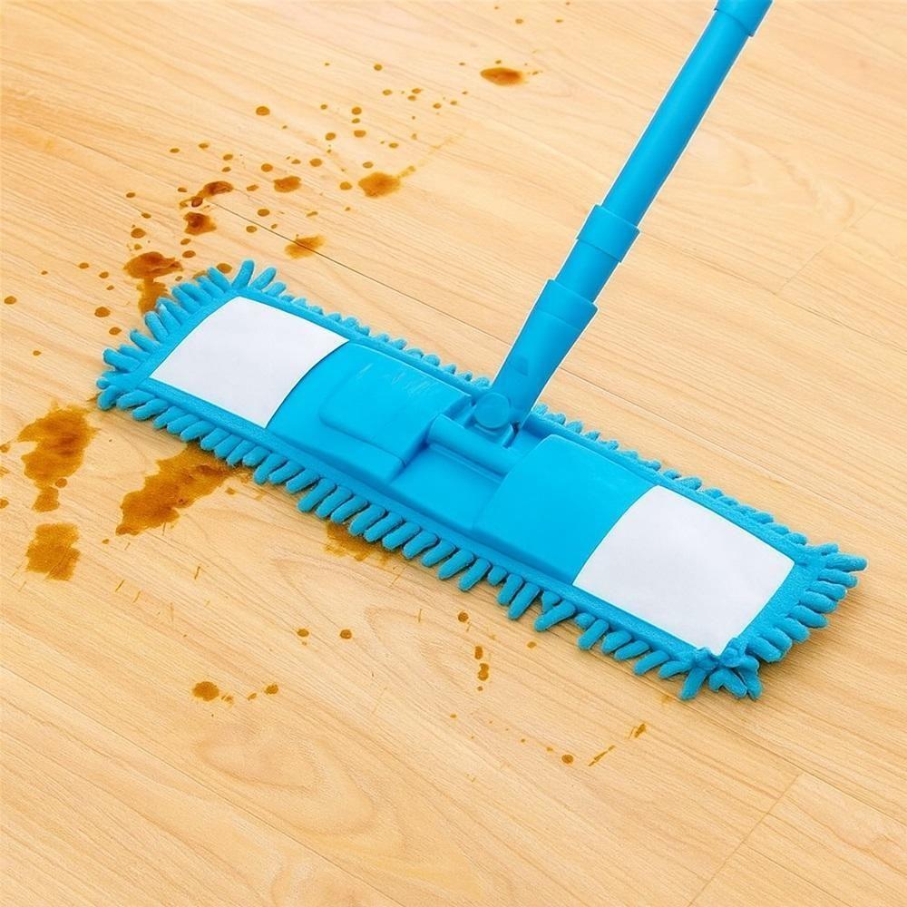 Rodo Esfregao Mop Vassoura Absorvente Microfibra Tira Po Lava Limpa Varre Pisos Vidros Limpeza Cabo Retratil - 2