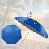 Guarda Sol Gigante Articulavel Ombrelone Grande Praia Pesca Camping Verao Piscina Profissional Protecao Uv 8 Varas - 3