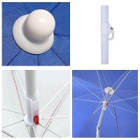 Guarda Sol Gigante Articulavel Ombrelone Grande Praia Pesca Camping Verao Piscina Profissional Protecao Uv 8 Varas - 6