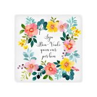 Enfeite De Porta Iluminado Quadrado Seja Bem-vindo Bivolt - 1