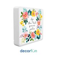 Enfeite De Porta Iluminado Quadrado Seja Bem-vindo Bivolt - 3