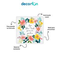 Enfeite De Porta Iluminado Quadrado Seja Bem-vindo Bivolt