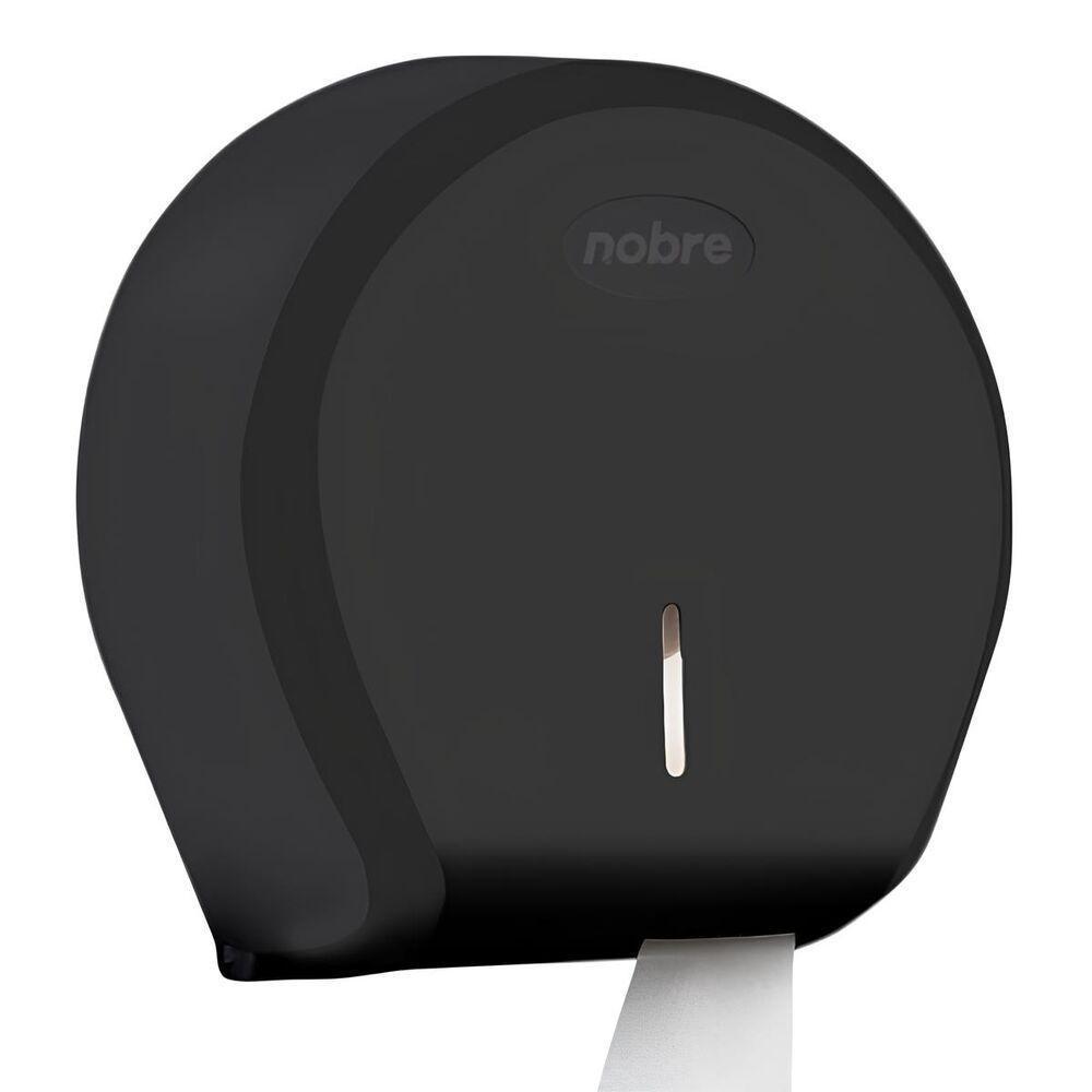 Dispenser Elegante Para Papel Higiênico Rolão 300-500m - Preto, Ideal Para Banheiros Públicos - 1