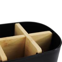 Organizador De Banheiro Com Dispenser Pump 280ml Bambu Preto - 2