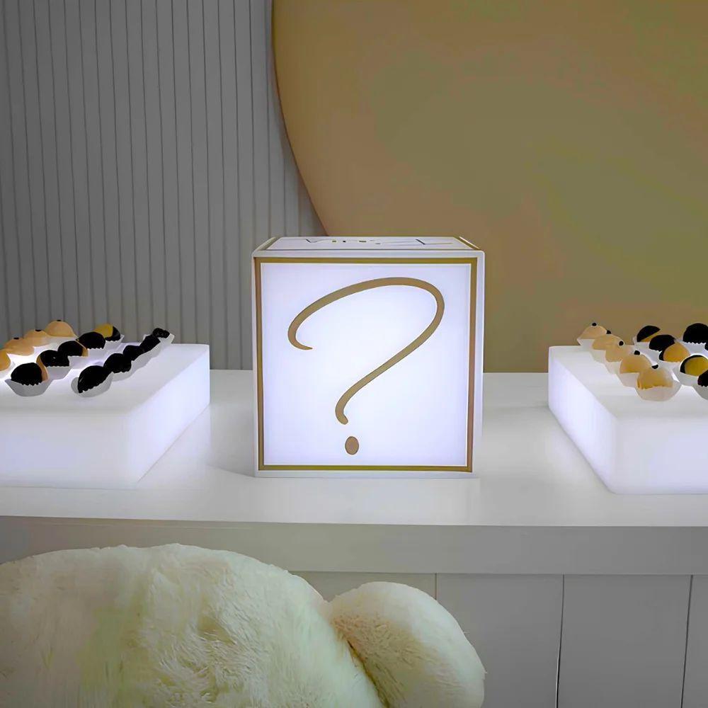 Cubo Iluminado Para Chá Revelação Com Fio - Boy Or Girl? - 2