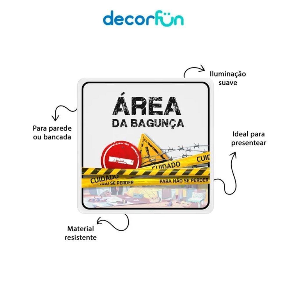 Luminária Quadrada área Da Bagunça Enfeite De Porta Criativo Bivolt - 5
